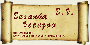 Desanka Vitezov vizit kartica